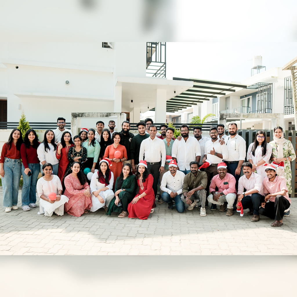 Christmas celebration at Buildown Developers office in Kerala
