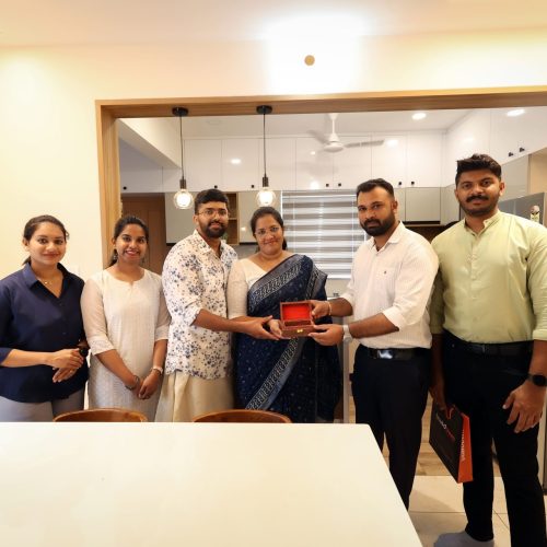 KEY HANDOVER CEREMONY:GOPALAKRISHNAN & FAMILY