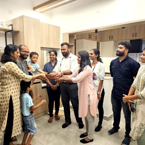 KEY HANDOVER CEREMONY:DIJEESH & FAMILY