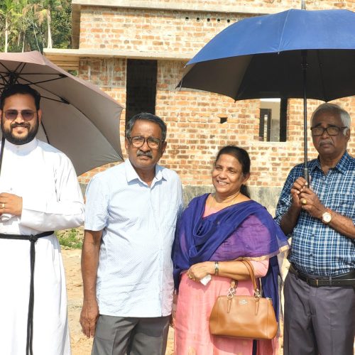 STONE LAYING CEREMONY:DR.JIBIN & FAMILY