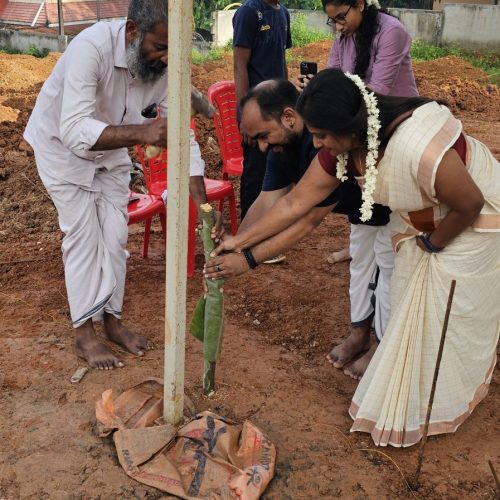 STONE LAYING CEREMONY:SUMESH & FAMILY