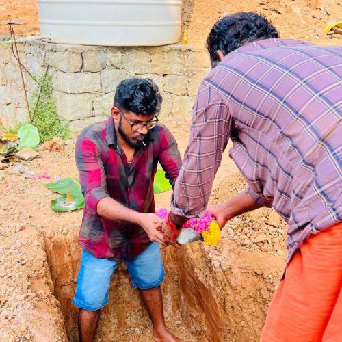 STONELAYING CEREMONY:PRASANTH & FAMILY
