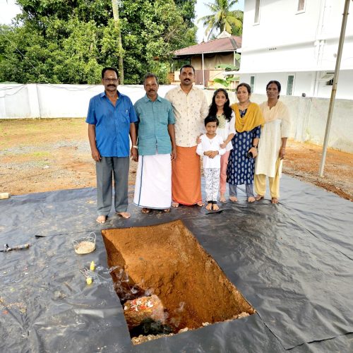 STONE LAYING CEREMONY :SREEJITH & FAMILY