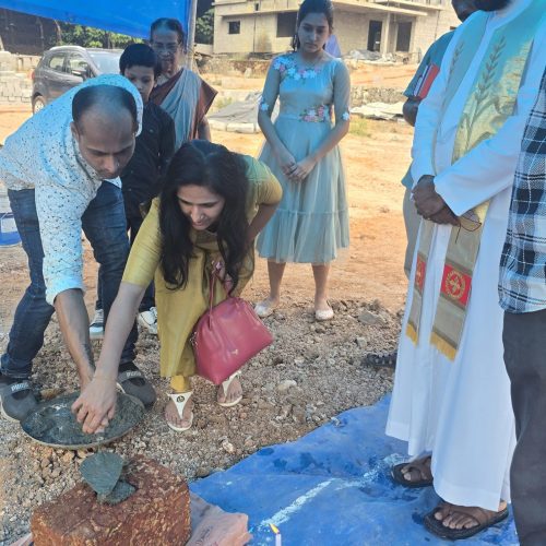 STONE LAYING CEREMONY:RICHARD & FAMILY